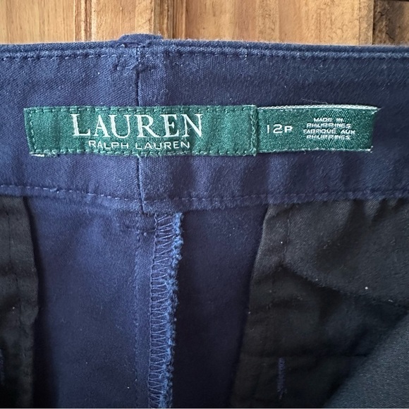 Lauren by Ralph Lauren Navy Blue Bermuda Shorts - Size 12P - Picture 7 of 11